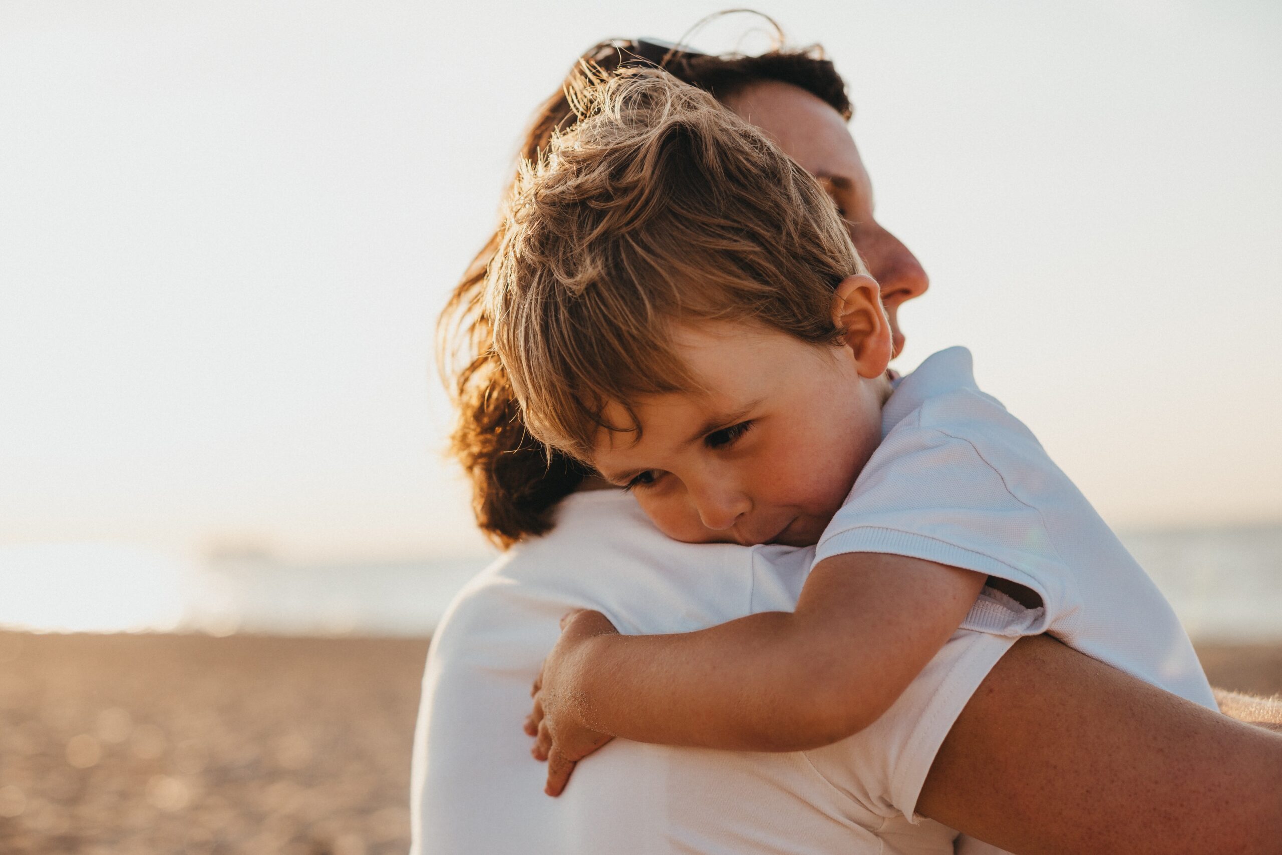 Photo of woman and small child